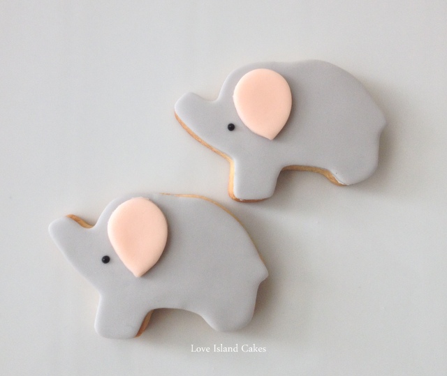 Baby Elephant Cookies