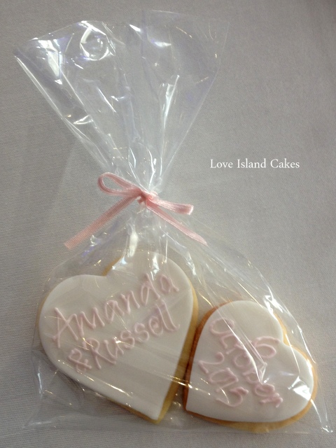 Two heart cookie bags