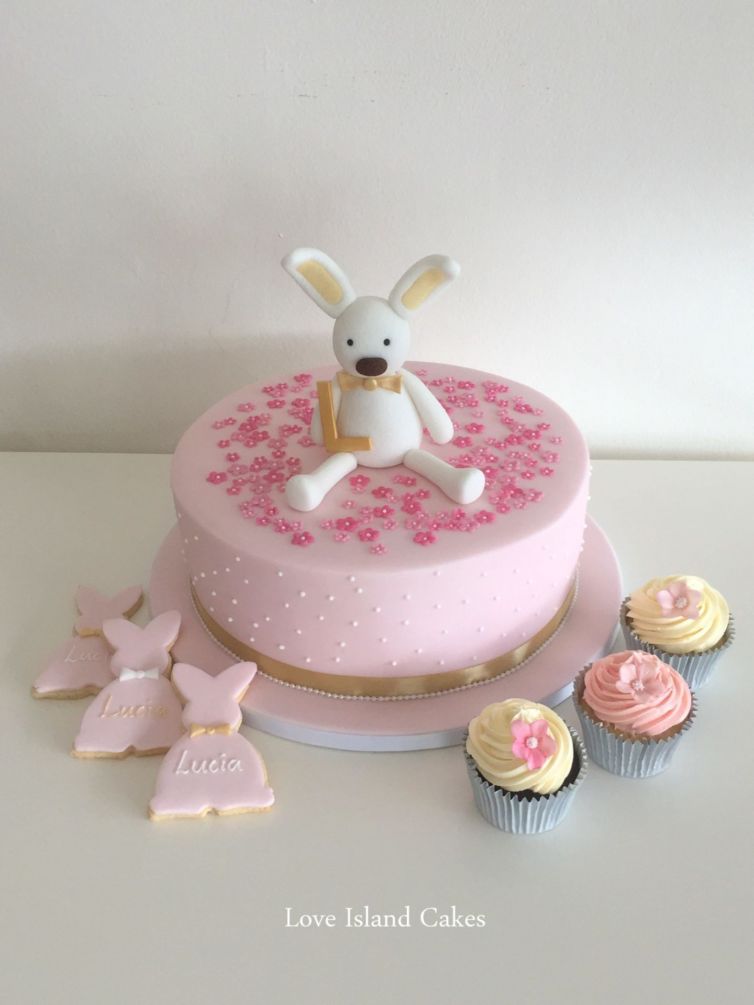 Bunny Christening cake