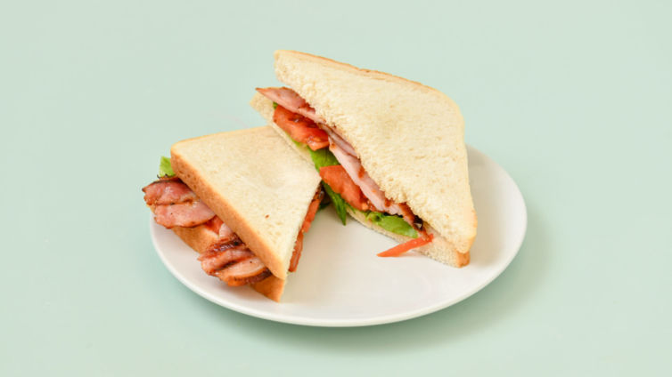 Bacon, lettuce and toamto sandwich