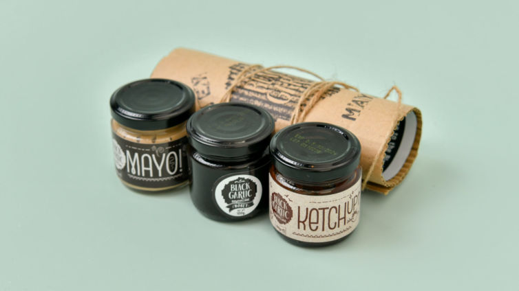 Black garlic trio gift pack - Mayo, Ketchip, Honey