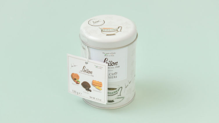 Loison Biscuit tin Dolci Pensieri - Bacetto, Cacao, Maraneo